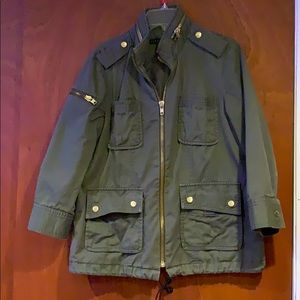 3/4 sleeve utility jacket